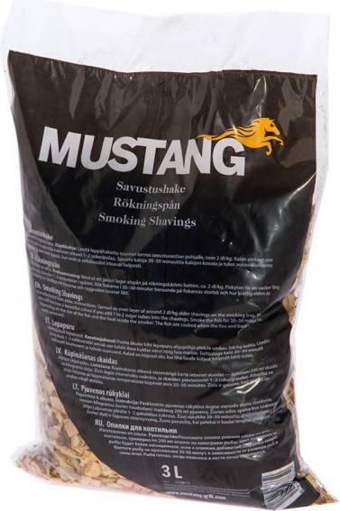 [AI generated title] Mustang Smoke Curing Chips 3 L