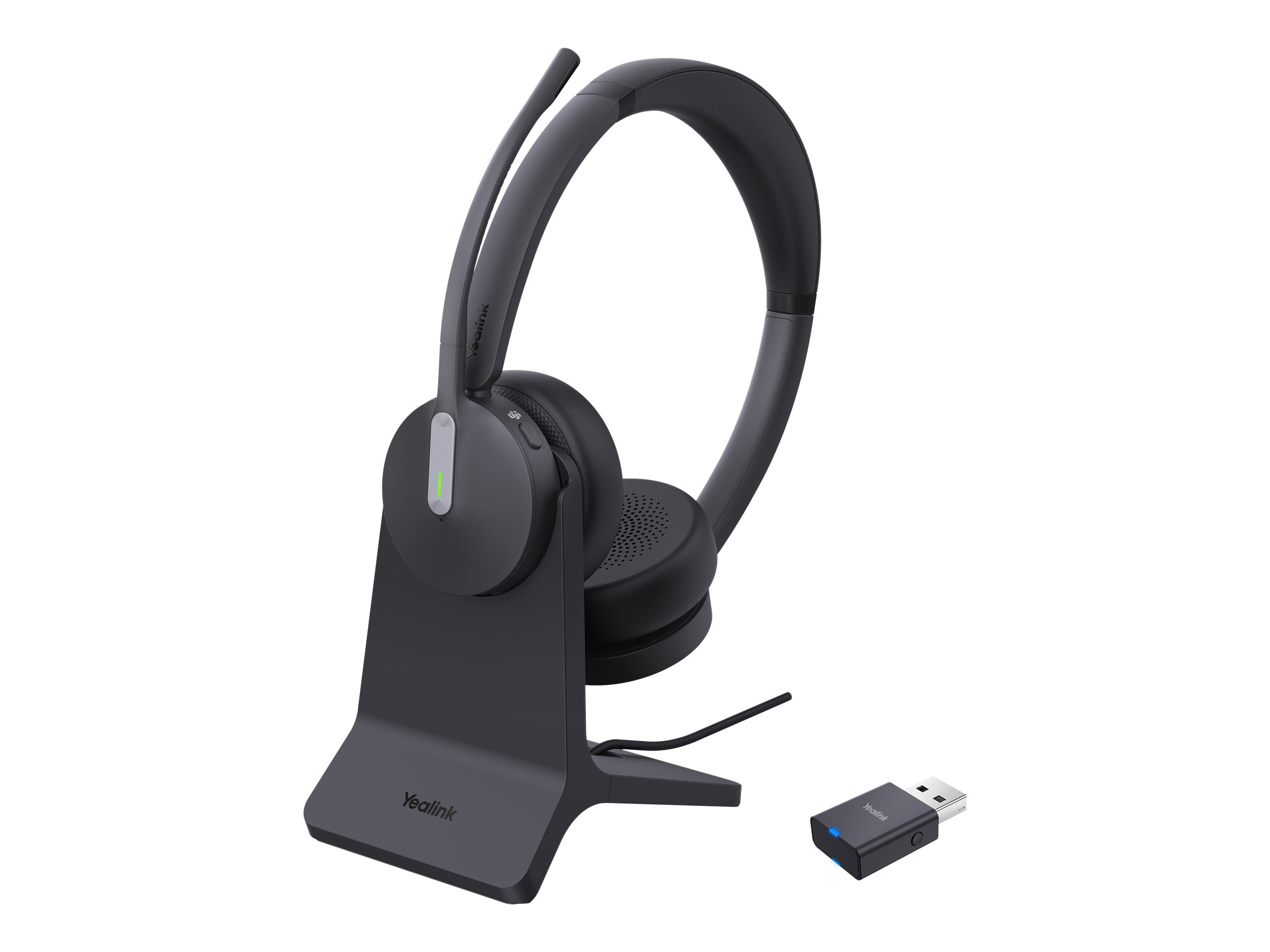 Yealink WH64 Dual Trådløs Høretelefoner Sort
