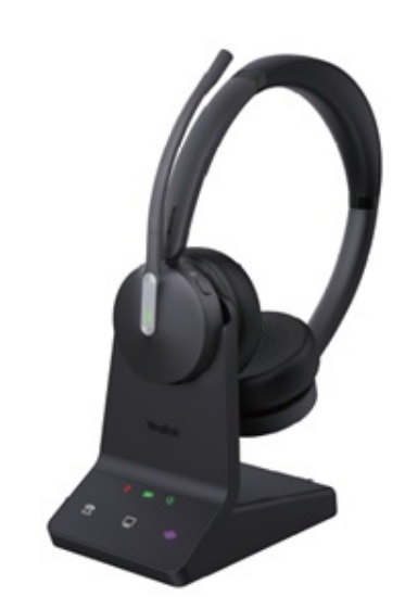 Yealink WH64 Dual Kabel & trådløs Høretelefoner Sort