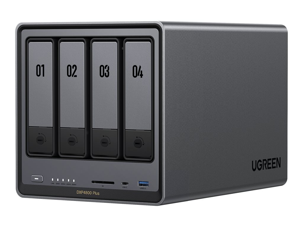 UGREEN NASync DXP4800 Plus NAS System 4-Bay 24TB inkl. 4x Seagate IronWolf ST6000VN006 6 TB