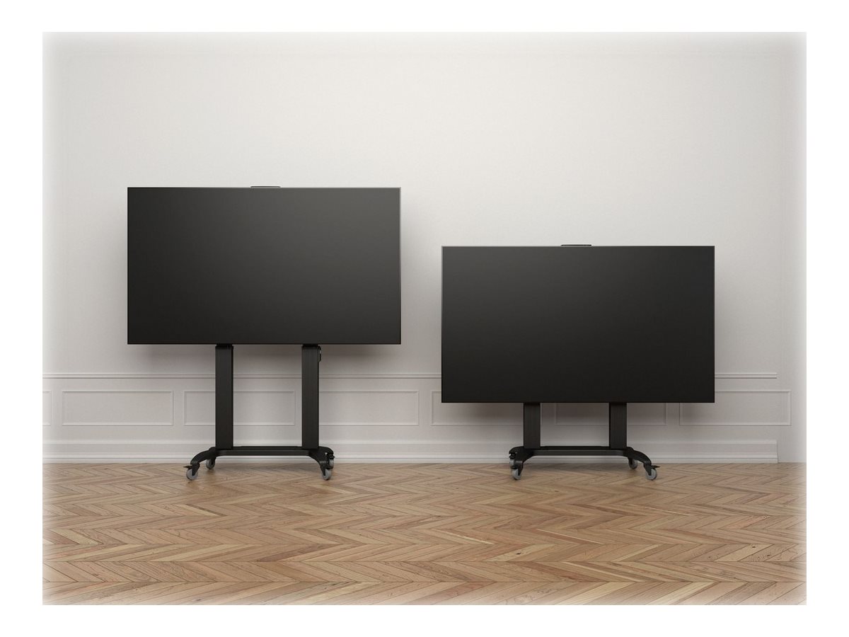 Multibrackets M Motorized Public Floorstand Dual Pillar 180 HD Vogn med hjul Fladt panel/videokonferencelkamera 75-110