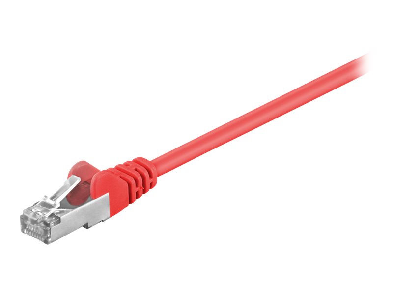 goobay CAT 5e SF/UTP 25cm Netværkskabel Rød