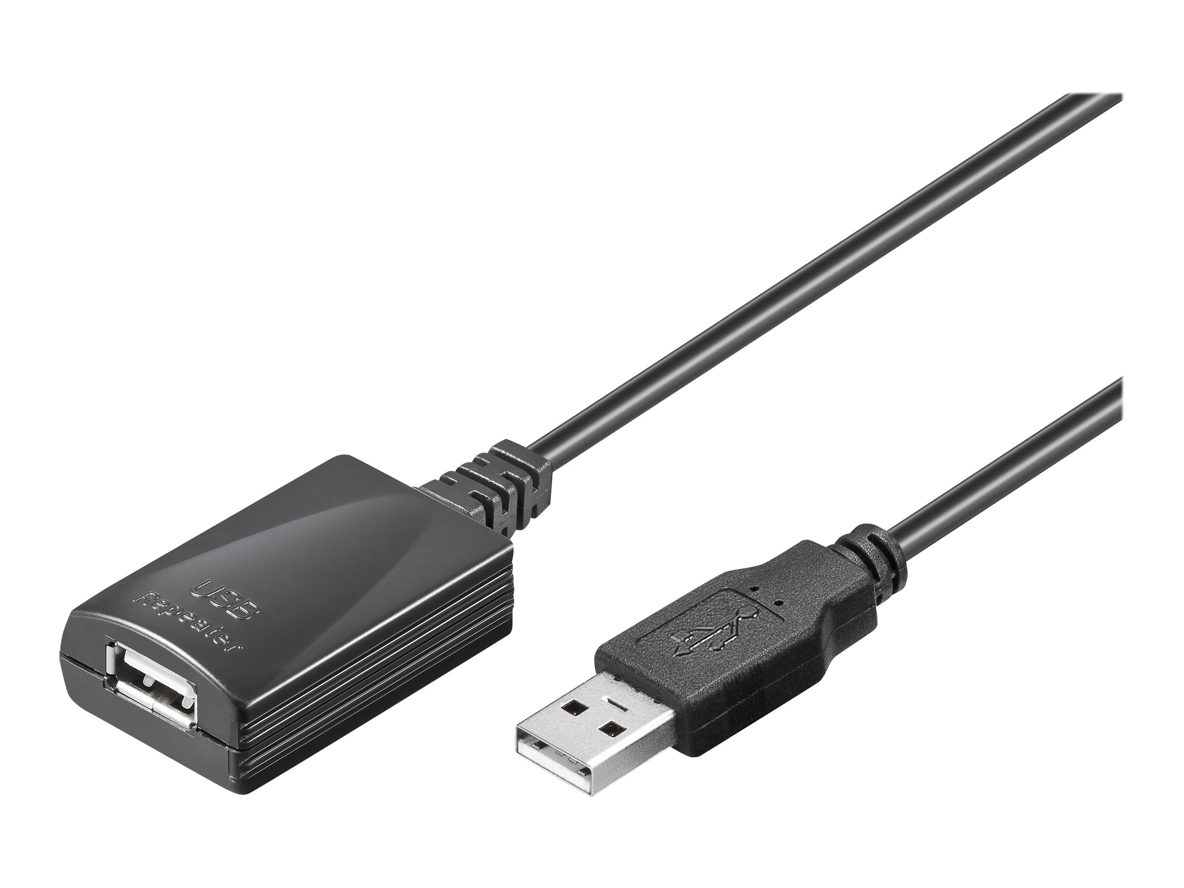 goobay Active USB forlængerkabel 5m Guld Transparent
