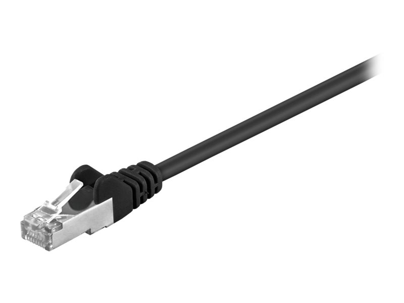 goobay CAT 5e SF/UTP 1.5m Netværkskabel Sort