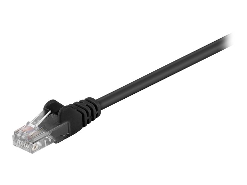 goobay CAT 5e Ikke afskærmet parsnoet (UTP) 25m Patchkabel Sort