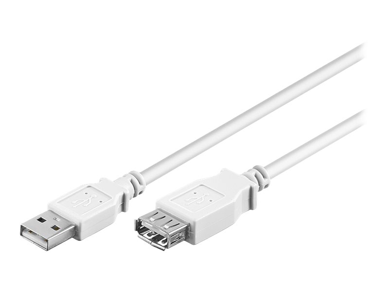 goobay USB forlængerkabel 1.8m Hvid