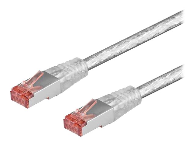 goobay CAT 6 Pairs in metal foil = PiMF (ledningspar i afskærmende folie) 5m Netværkskabel Gennemsigtig