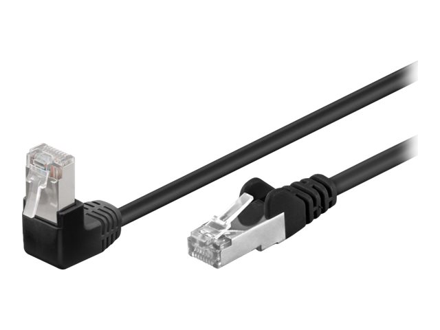 goobay CAT 5e Foldet uskærmet snoet par (F/UTP) 10m Netværkskabel Sort