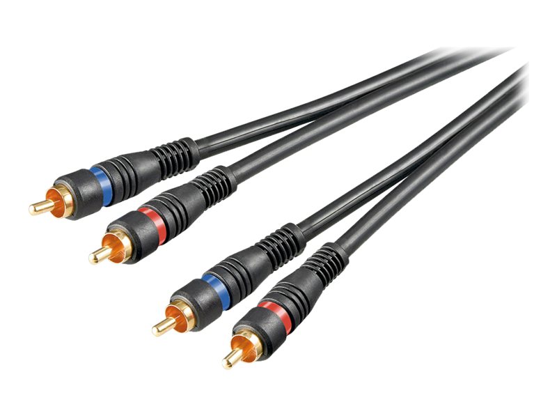 goobay AVK 132-0020 Q Video/audiokabel 20cm Sort