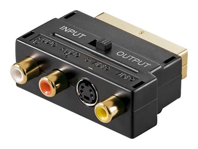 goobay Video / lyd adapter Sort