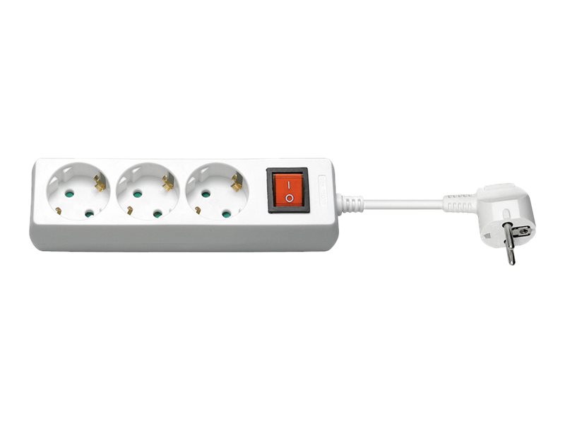 goobay NK 300S-300 CS Strømfordelingsenhed 3-stik 16A Hvid 3m