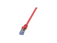 LogiLink PrimeLine CAT 6a SFTP, PiMF 0.25m Patchkabel Rød