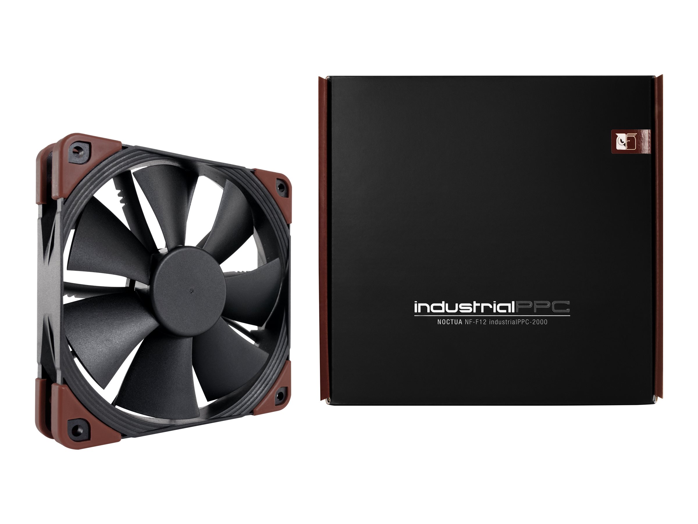 Noctua IndustrialPPC NF-F12 Fan 1-pack Sort Brun 120 mm
