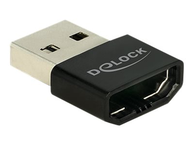 Delock - Videoadapter - USB han til HDMI hun - sort