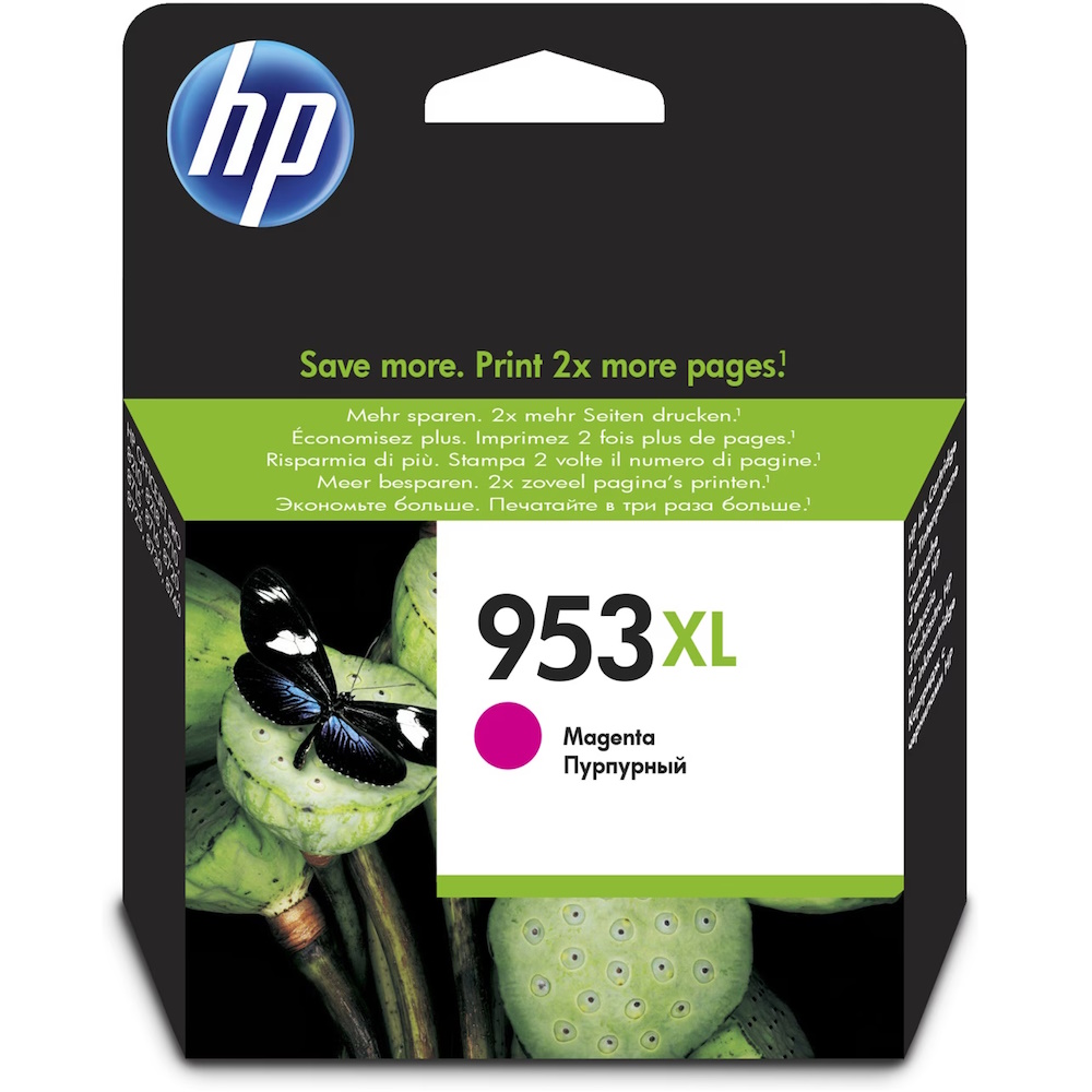 HP 953XL Magenta 1450 sider Blæk F6U17AE