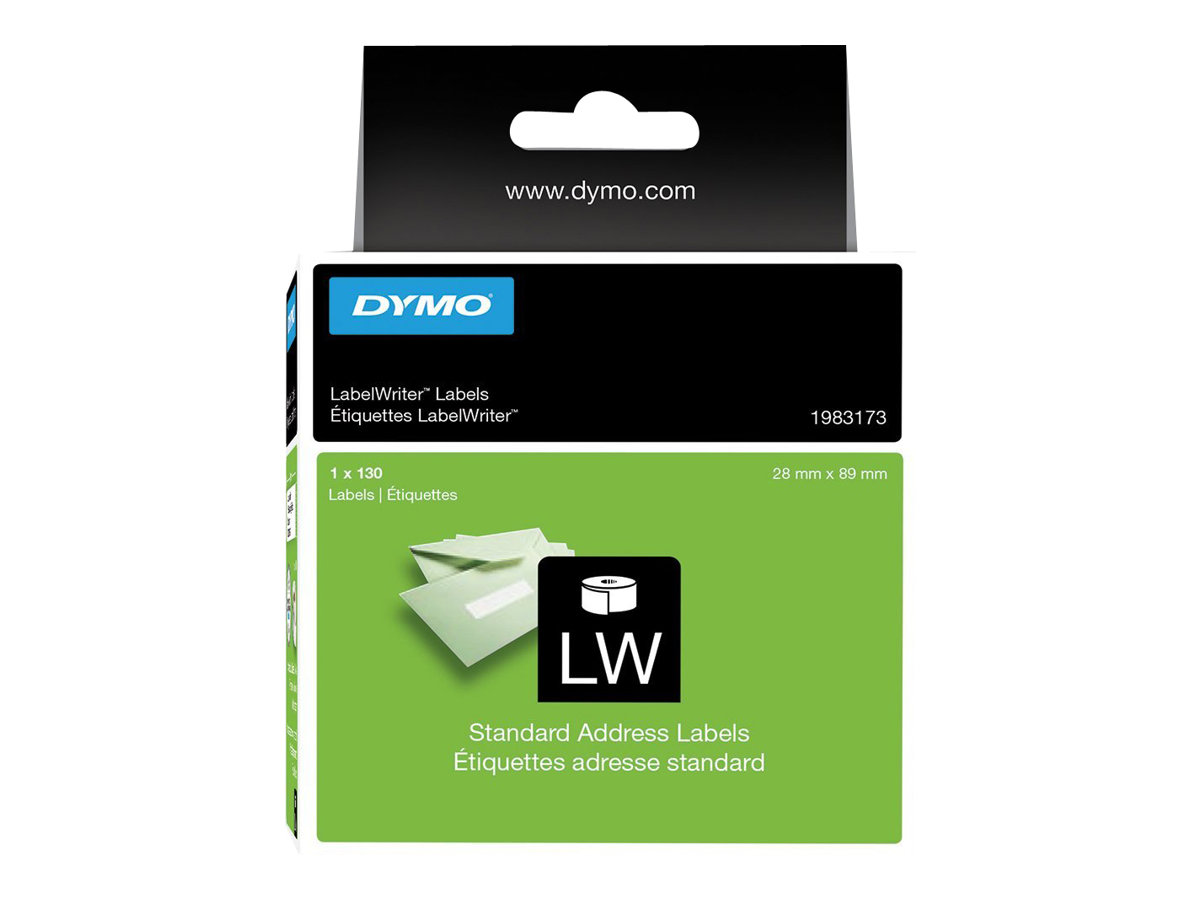 DYMO LabelWriter Standard Adresseetiketter 28 x 89 mm 130etikette(r) 1983173