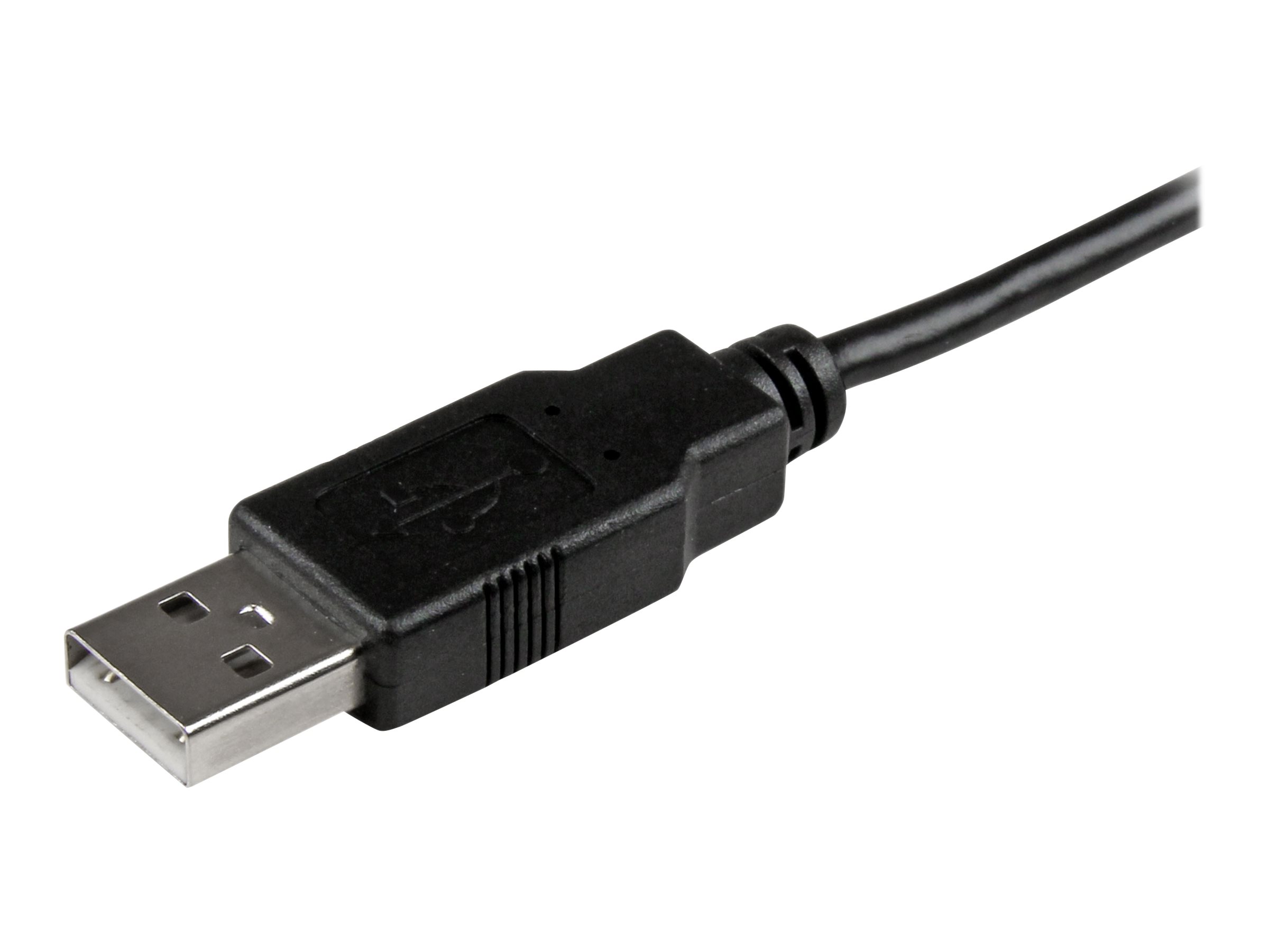 StarTech.com 15cm 6in Mobile Charge Sync USB to Slim Micro USB Cable for Phones & Tablets A to Micro B - M/M - Thin Micro USB Charge Cable (USBAUB15CMBK) USB-kabel 15cm Sort