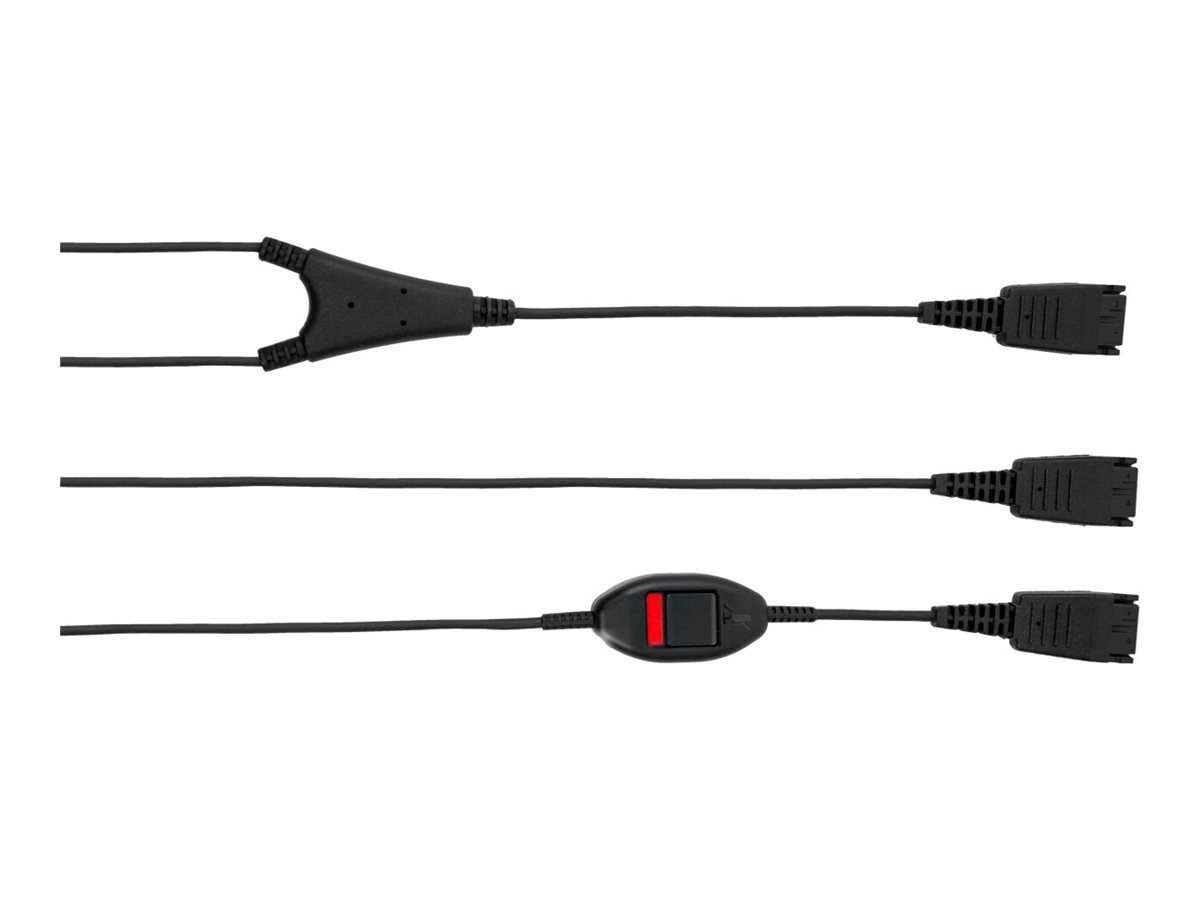 Jabra Supervisor Y-Cord Splitter til hovedsæt Sort