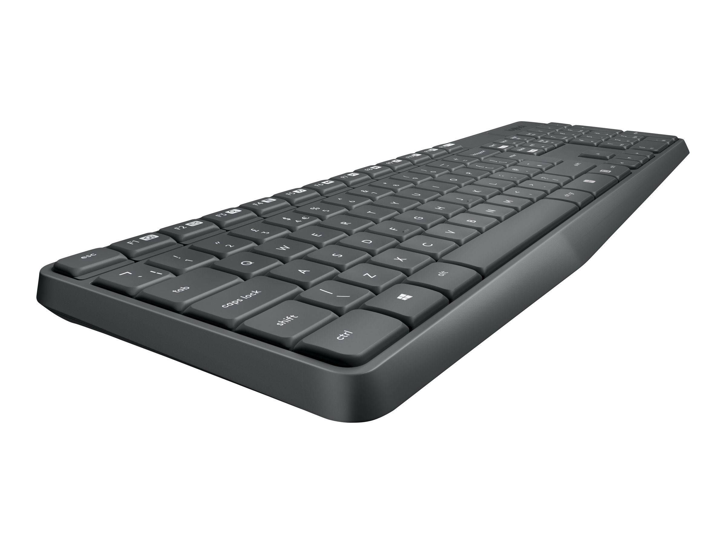 Logitech MK235 Sæt med mus og tastatur Trådløs Tysk