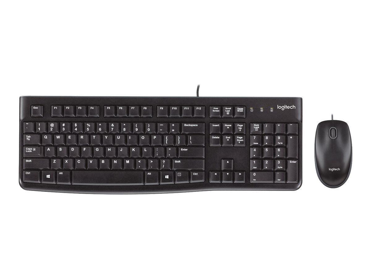 Logitech Desktop MK120 Sæt med mus og tastatur Kablet Spansk