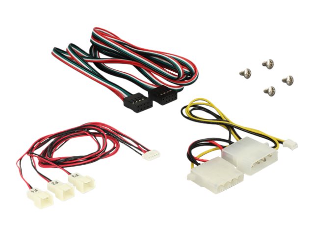 DeLOCK 3.5 Front Panel > 2 x USB 2.0 and fan control Lagrings bay port panel