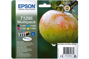 Epson T1295 Multipack Sort Gul Cyan Magenta Blæk C13T12954012