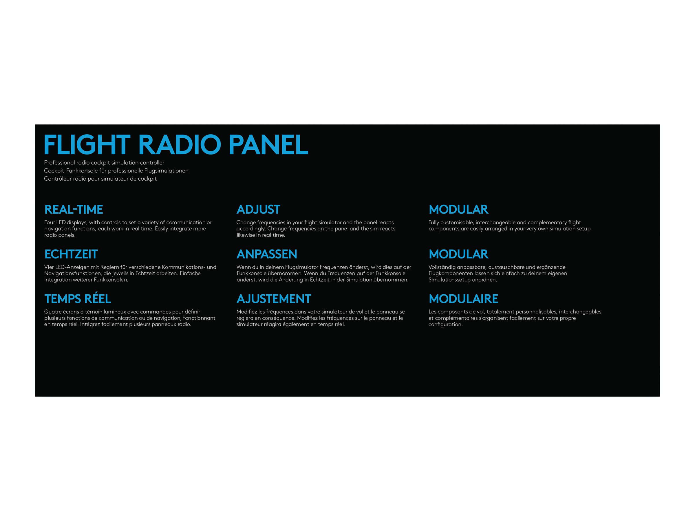 LOGI G Saitek Pro Flight Radio Pan