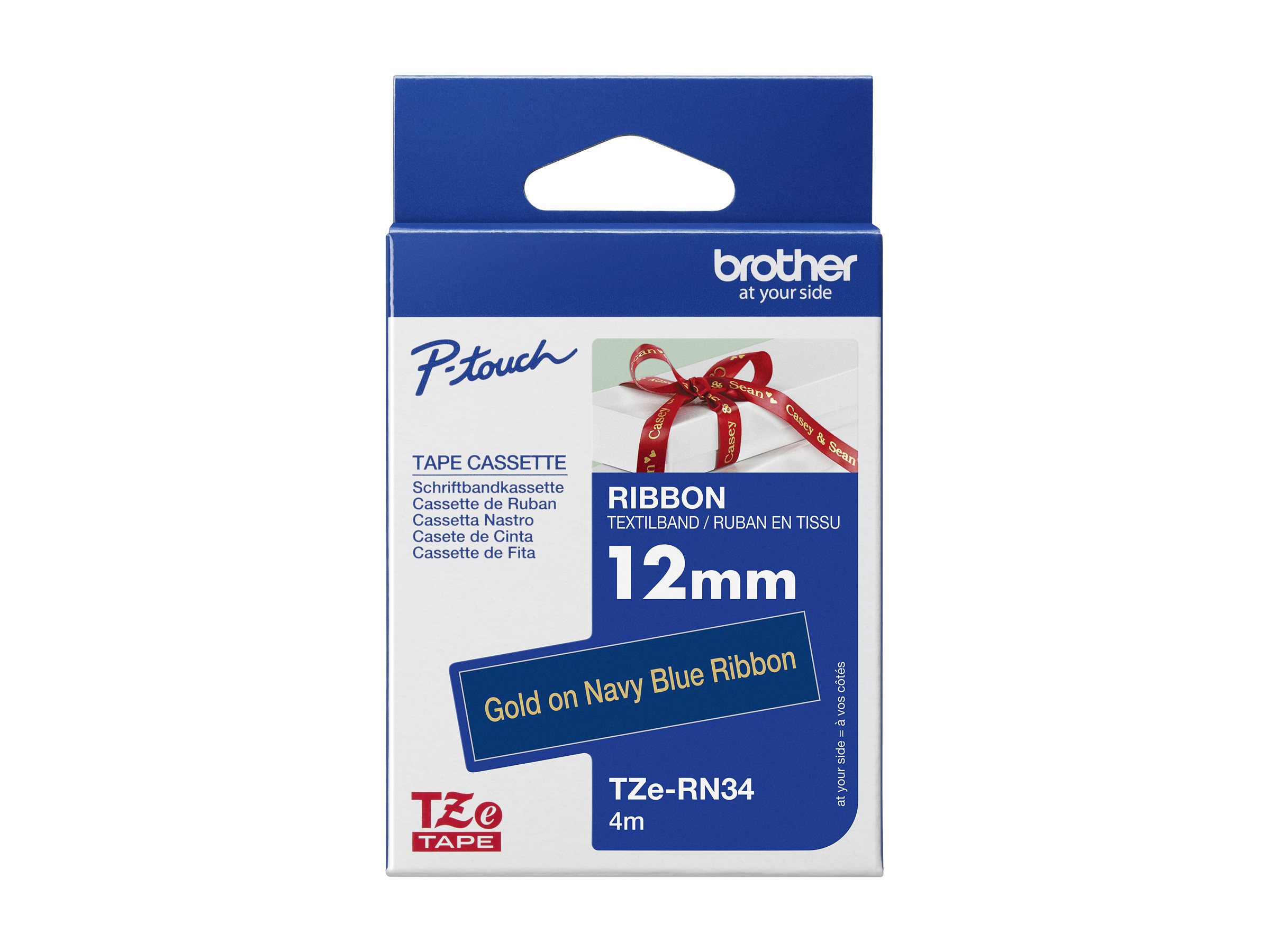 Brother TZe RN34 Båndtape (1,2 cm x 4 m) 1kassette(r)