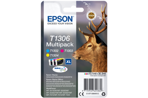 Epson T1306 Multipack Gul Cyan Magenta Blæk C13T13064022
