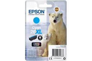 Epson 26XL Cyan 700 sider Blæk C13T26324012