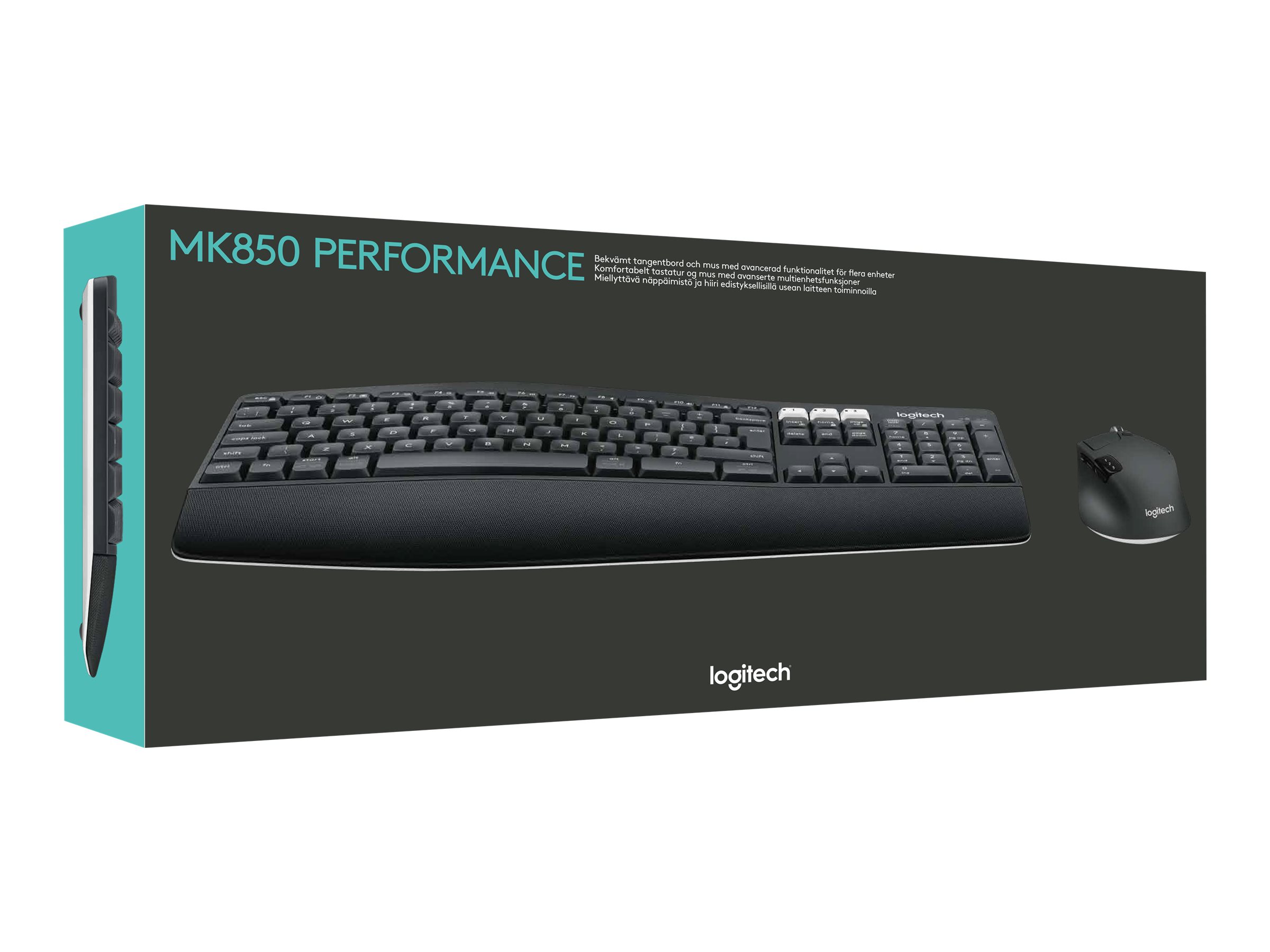 Logitech MK850 Performance Sæt med mus og tastatur Trådløs Tysk