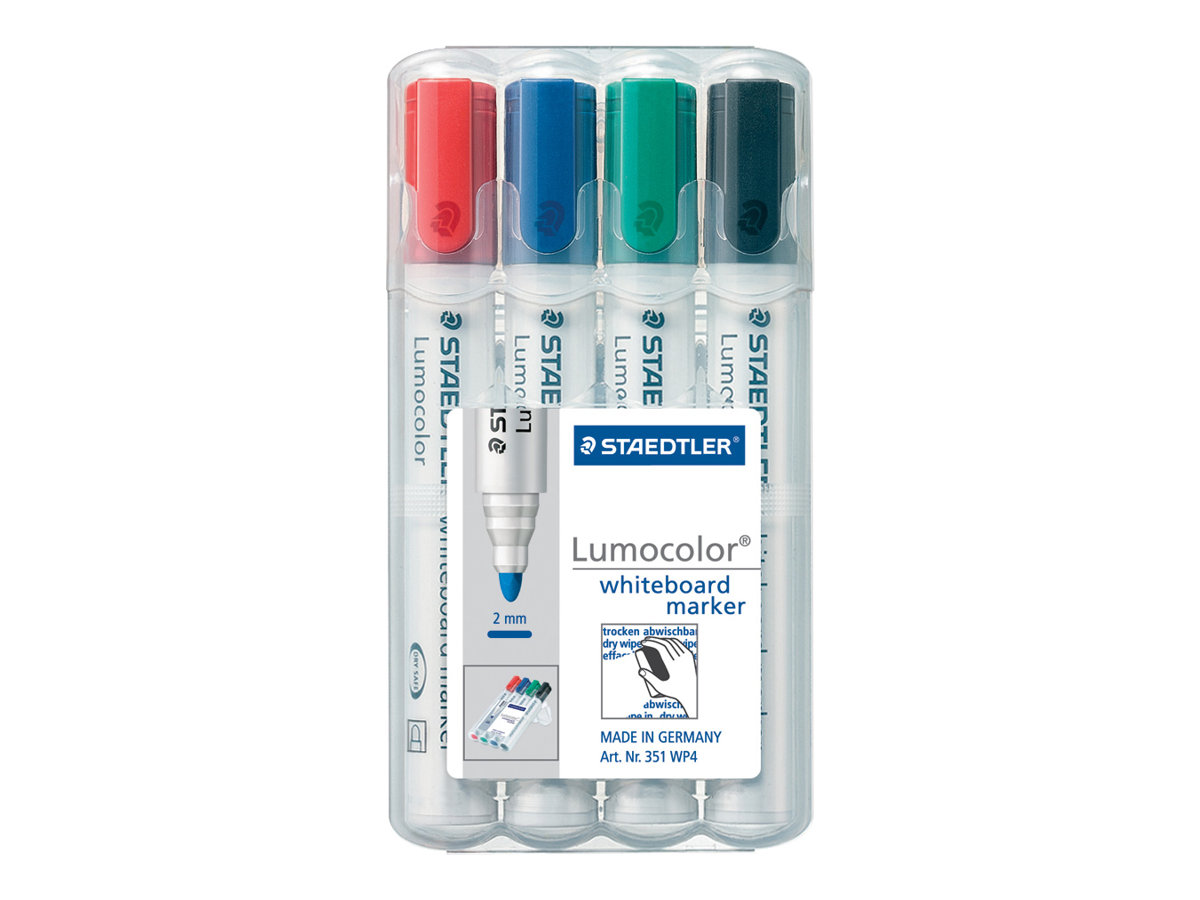 STAEDTLER Lumocolor Markør Sort Blå Grøn Rød