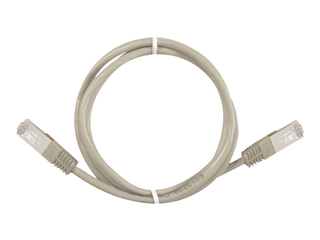 Sharkoon CAT 5e Kabel med folie og kobberfletning (FTP) 50cm Patchkabel Grey