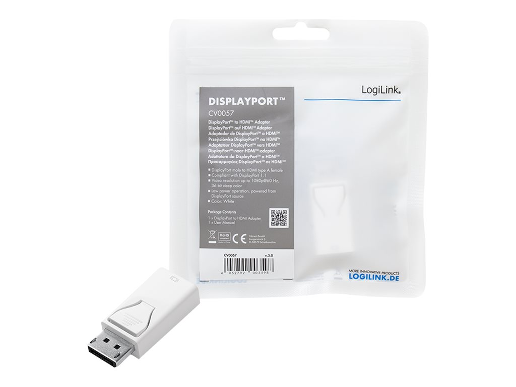 LogiLink Videoadapter Hvid