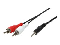 LogiLink Audiokabel 5m Sort