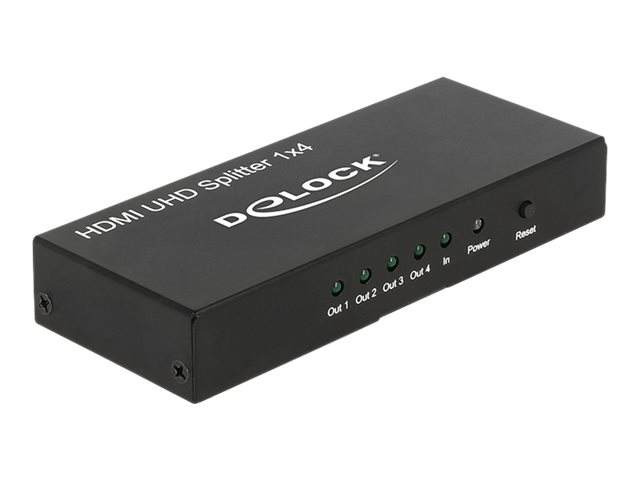 DeLock HDMI UHD Splitter 1 x HDMI in > 4 x HDMI out 4K Video-/audiosplitter HDMI