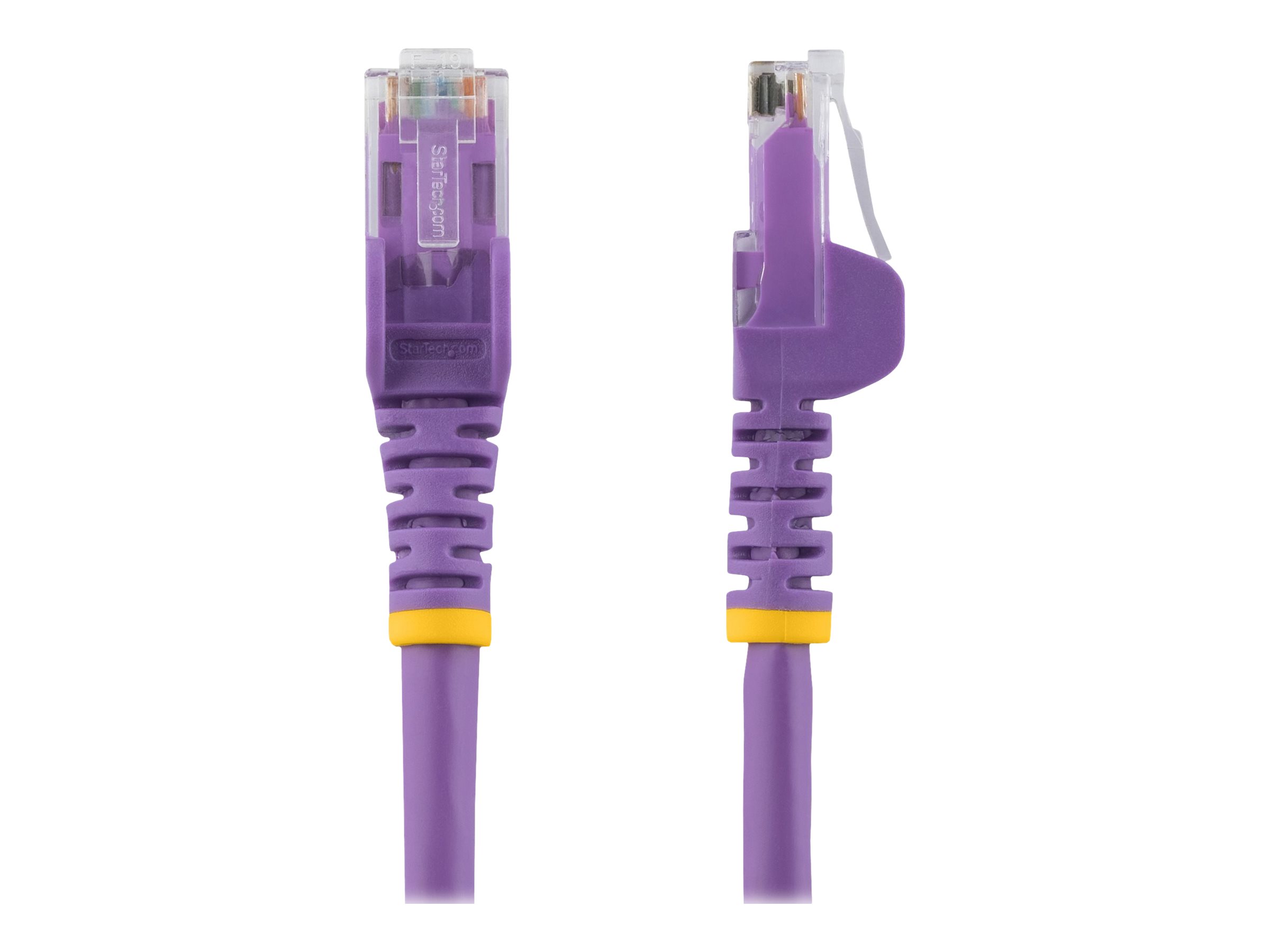 StarTech.com 1m CAT6 Ethernet Cable, 10 Gigabit Snagless RJ45 650MHz 100W PoE Patch Cord, CAT 6 10GbE UTP Network Cable w/Strain Relief, Purple, Fluke Tested/Wiring is UL Certified/TIA - Category 6 - 24AWG (N6PATC1MPL) CAT 6 Ikke afskærmet parsnoet (UTP)