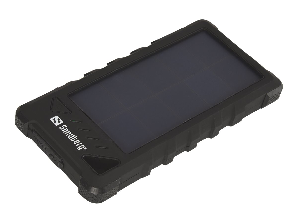 Sandberg Outdoor Solar Powerbank 16000 Solarstrømbank 16000mAh Sort