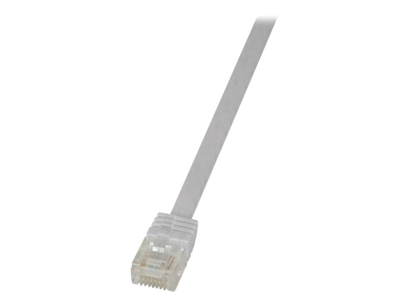 LogiLink SlimLine CAT 6 Ikke afskærmet parsnoet (UTP) 3m Patchkabel Hvid