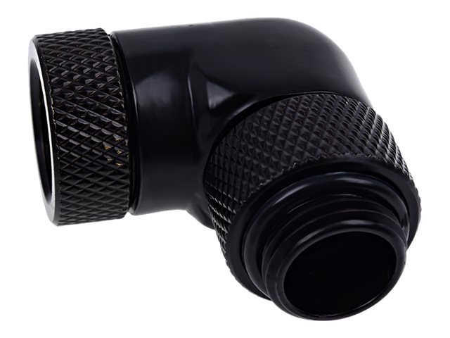 Alphacool Eiszapfen Connector Series Flydende kølesystem vinklet fitting-adapter 1-pack Sort