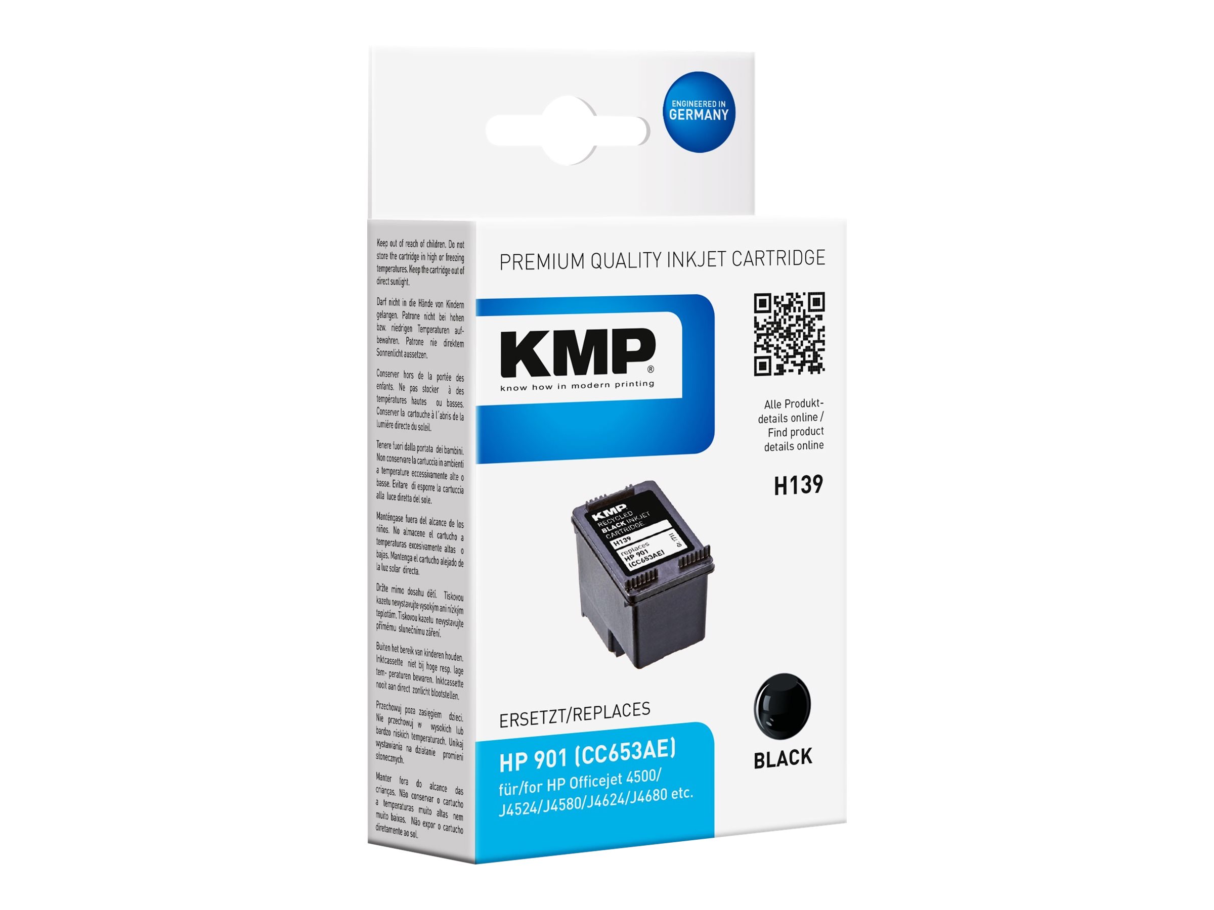 KMP H139 Sort 200 sider Blæk