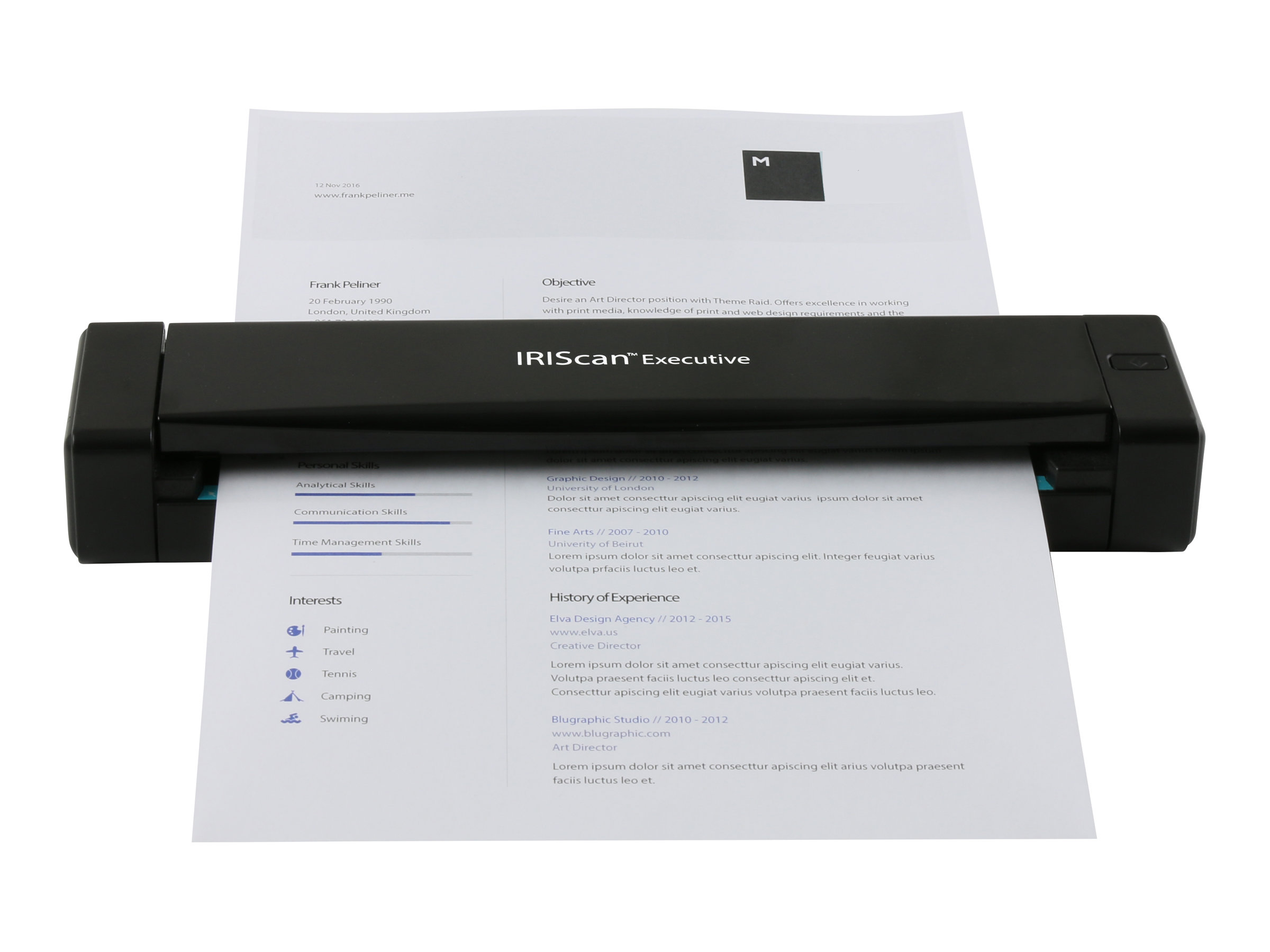 IRIS IRIScan Executive 4 Scanner med papirfødning