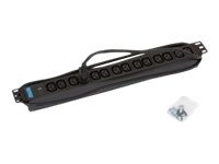 Triton RAB-PD-X09-A1 Strømfordelingsenhed 14-stik 10A Sort 2m