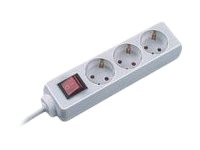 Bachmann SELLY Stikdåse 3-stik 16A Hvid 1.5m