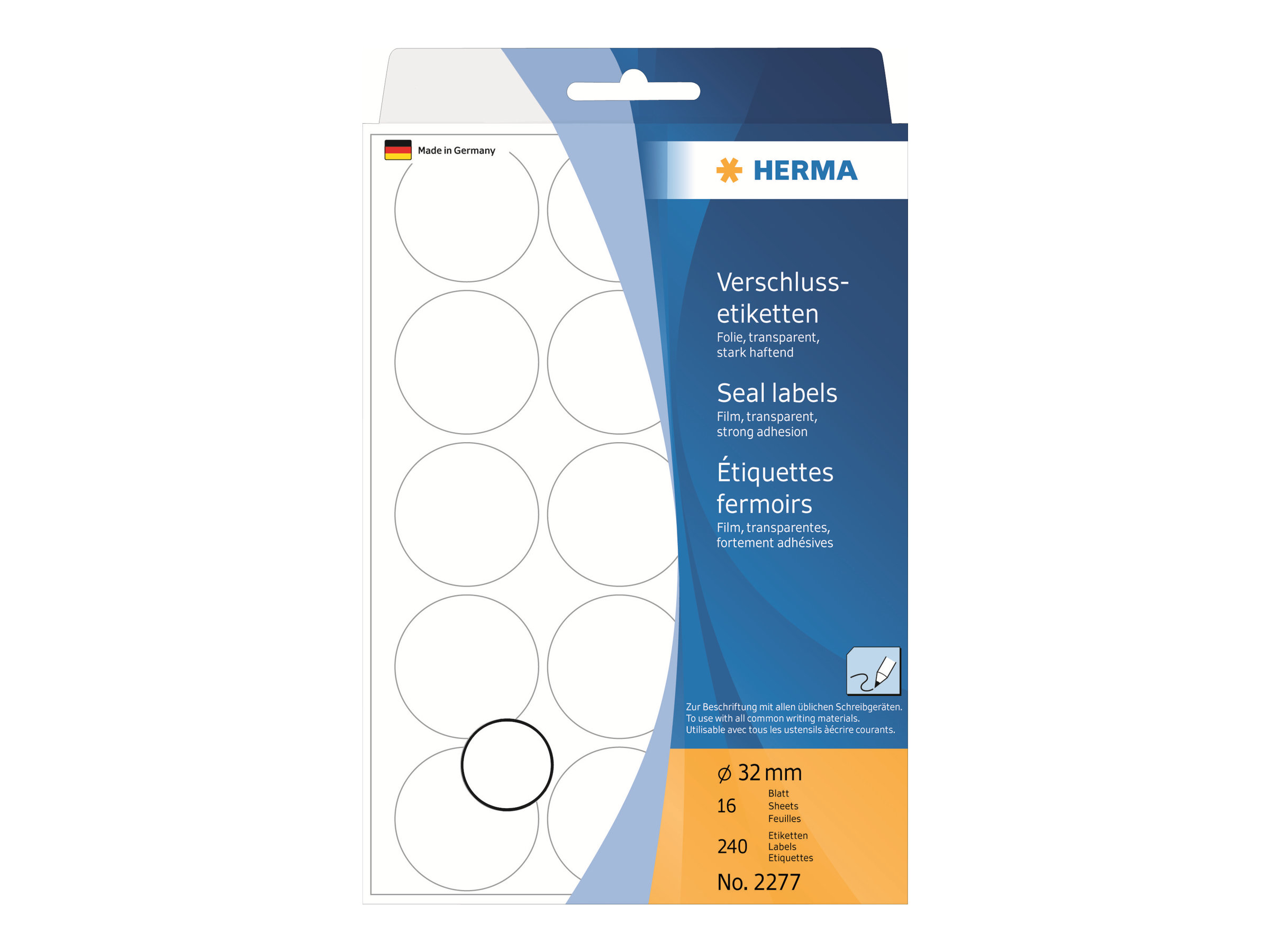 HERMA Etiketter 32 mm rund 240etikette(r) 2277