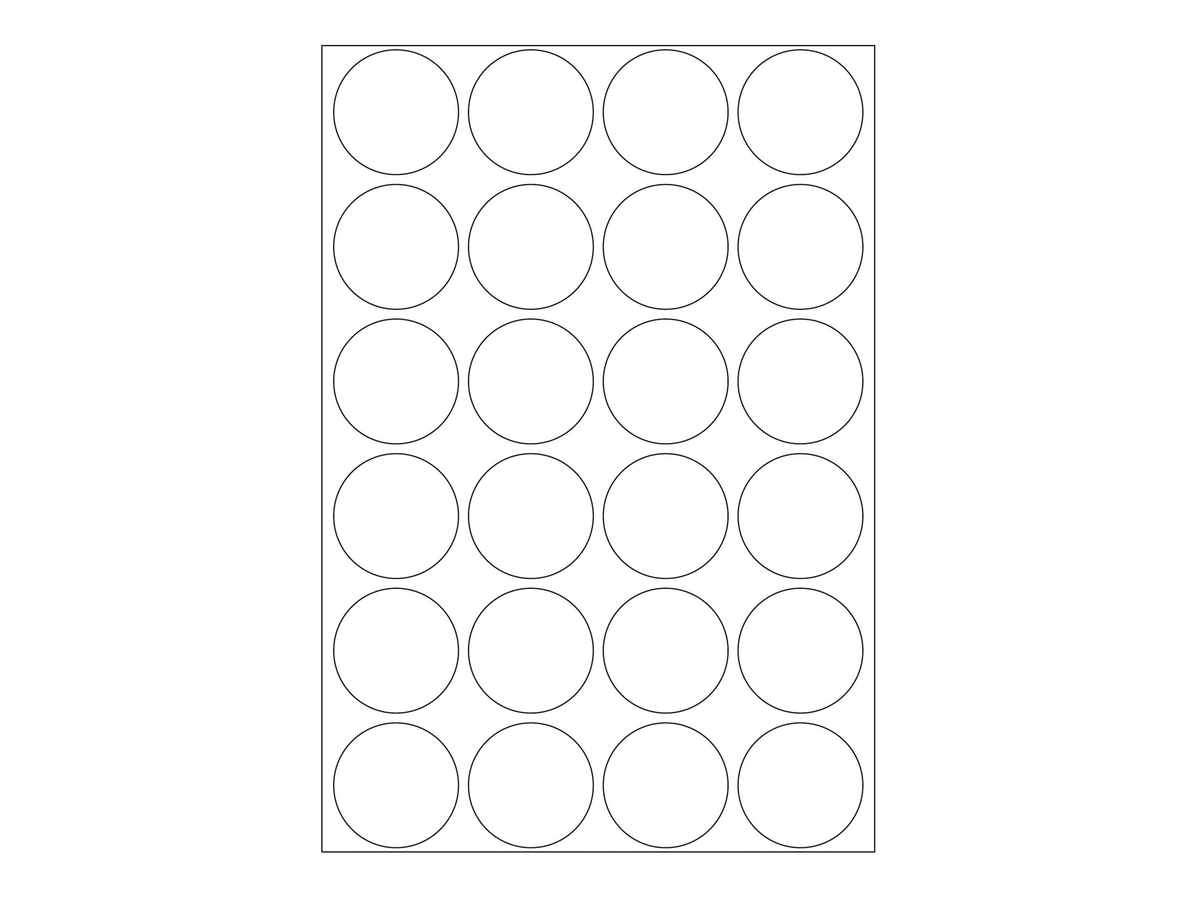 HERMA Etiketter 25 mm rund 768etikette(r)