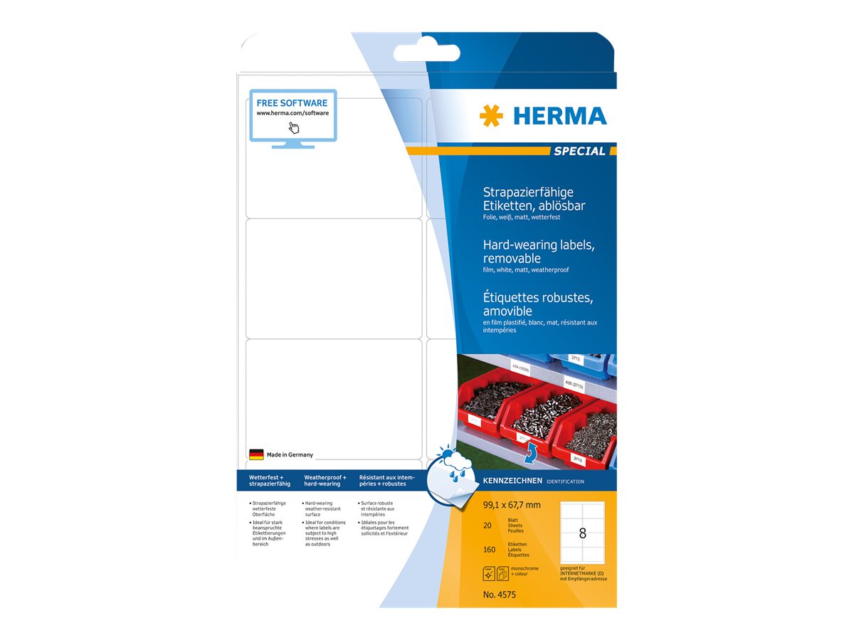 HERMA Special Etiketter 99.1 x 67.7 mm 160etikette(r)