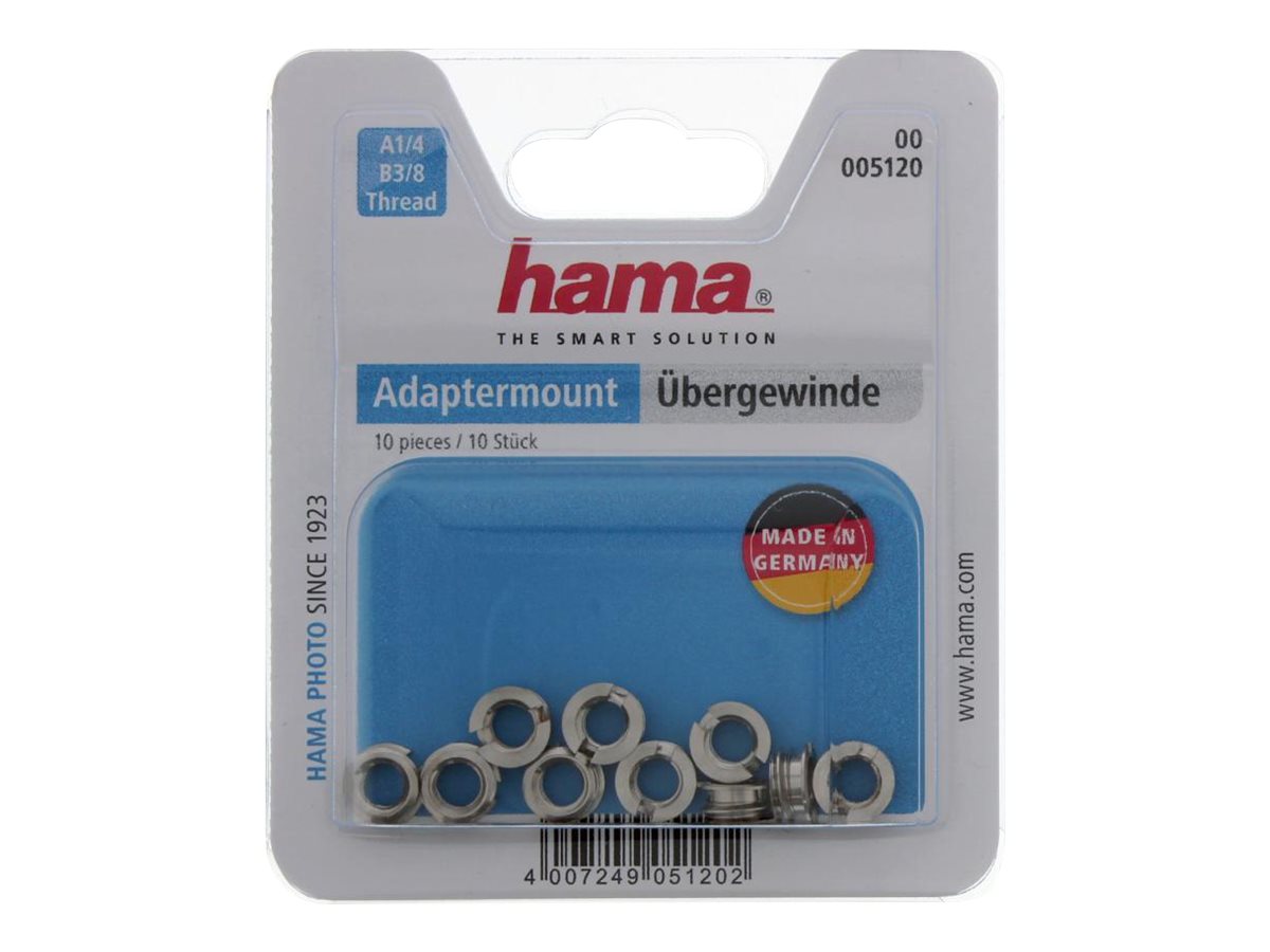 Hama Tripod Conversion Bushings Reduktionsbøsning til stativ (3/8 til 1/4 tomme) Sølv