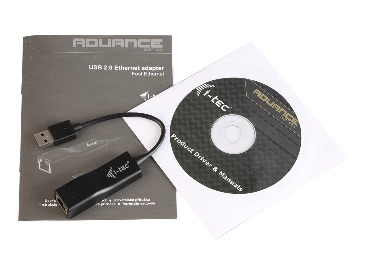 i-Tec ADVANCE Series Netværksadapter USB 2.0 100Mbps Kabling