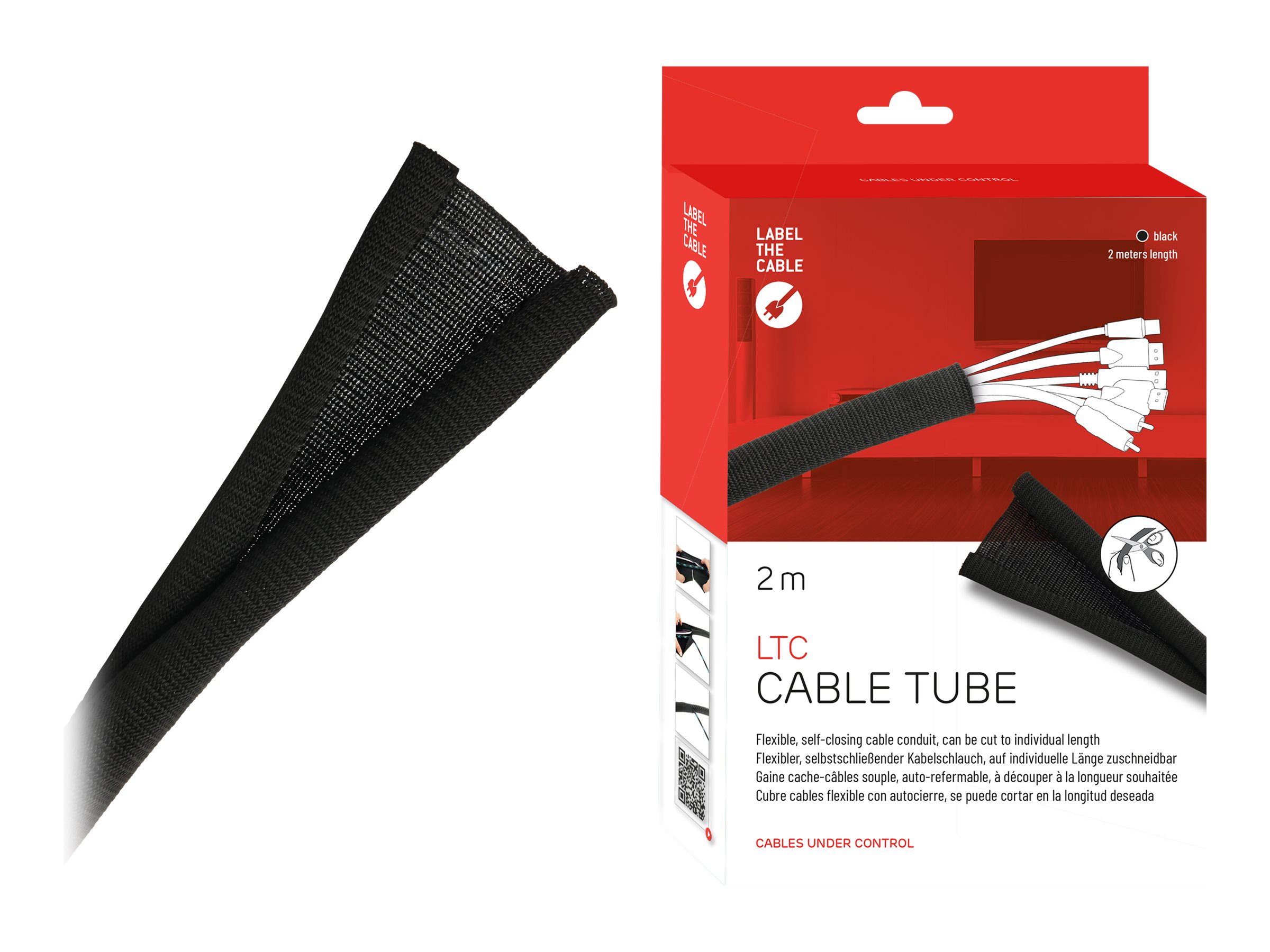 LTC CABLE TUBE 2m Sort